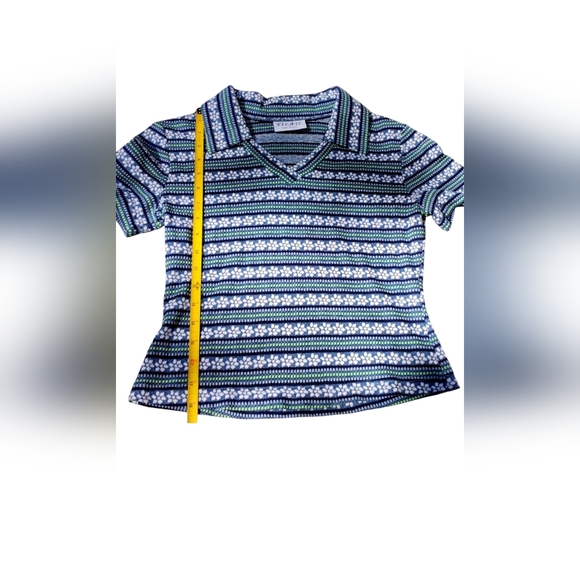 FILATI x VINTAGE Y2K Floral and Geometric Print Shirt Made in USA - Picture 5 of 5